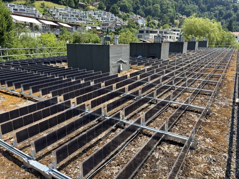 En vertikal solstrålehistorie fra bjergene i&nbsp;Schweiz